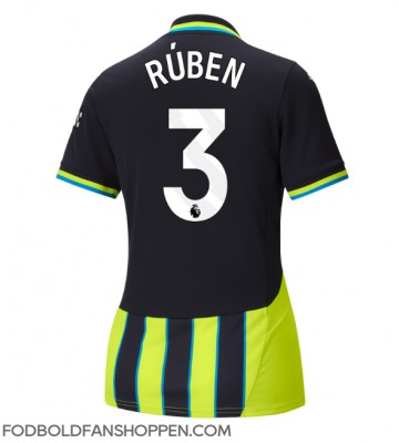 Manchester City Ruben Dias #3 Udebanetrøje Dame 2024-25 Kortærmet